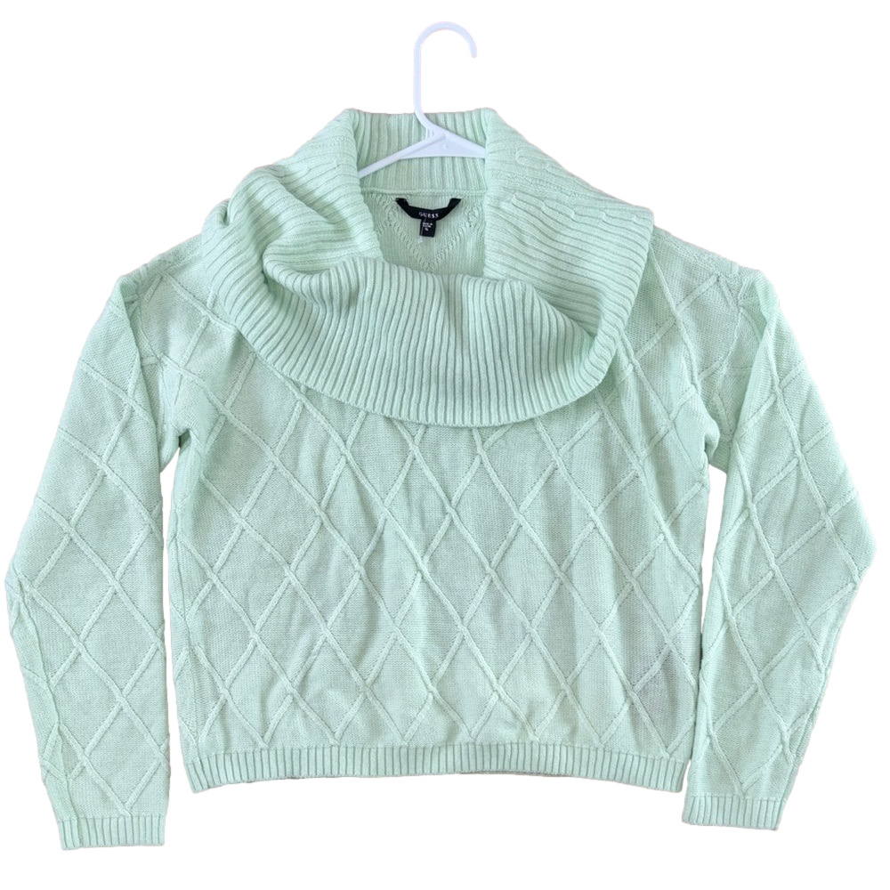 NWT Pastel Green Wide Turtleneck Sweater Size XL